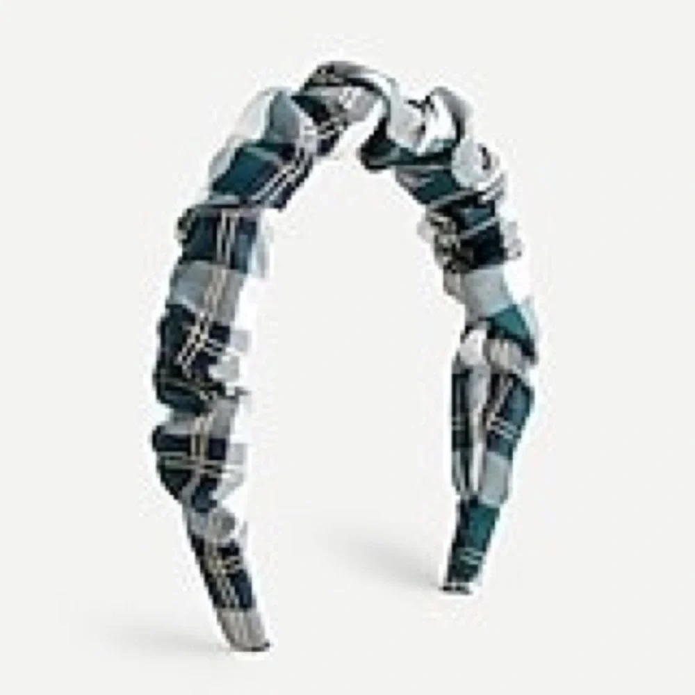 J. Crew Plaid Scrunchie Headband